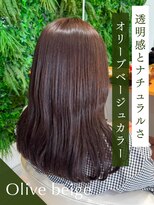 クレア 岡崎若松東店(CREA) 透明感とナチュラルさオリーブベージュカラー