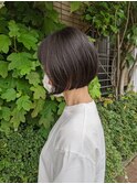丸みのあるボブ
