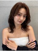 ケアブリーチハイライトバレイヤージュマロンブラウン