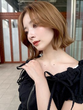 バイオレットジェム(Violet`jem) くびれボブかおまわりかっとレイヤーボブマロンベージュKA-88