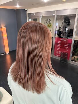 アイズ 渋沢(AIZU) 細めハイライト　ピンク