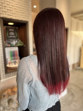 リップルクォート(LIPPUL QOT) 新潟市東区 デザインカラー インナーカラー 暖色