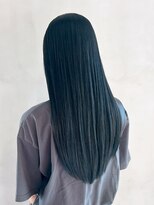 アルバム 銀座(ALBUM GINZA)&nbsp;暗めカラーデザインカラーロング韓国ヘア_ba559943