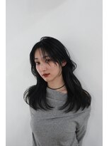 ミヨン 京都烏丸店(miyon)&nbsp;【miyon】韓国レイヤーカット×暗髪カラー×髪質改善