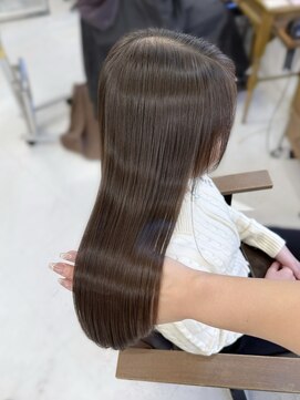 ハピネス 梅田茶屋町店(HAPPINESS) 韓国風/レイヤーカット/顔周り/顔まわり/髪質改善/ベージュ