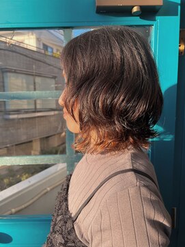 メテオデジタルパーマ × インナーカラー20代30代40代50代