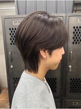 ギークス(GEEKS) 【GEEKS渋谷】シースルーマッシュウルフ/オリーブグレージュ