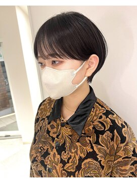 コール ネックス ザ サロン 表参道(COALL nex the salon) ダークアッシュ前髪あり大人ガーリークールショート