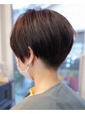 【SHARON原宿】オレンジブラウン×刈り上げショート