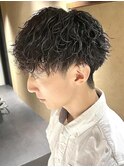 波巻きパーマ