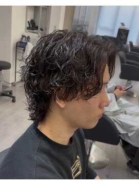 ビカムメンズヘアー 栄店(become men's hair) 絶壁解消ウルフパーマサーフカール