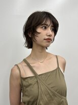 ガーデンタチカワネクスト(garden tachikawa next) 顔まわりレイヤーボブオリーブブラウン