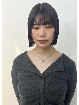 ニュウニュウムーン(NIUNIU moon) プツッとボブに顔周りレイヤー☆彡