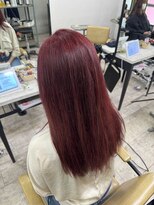 プライズ 所沢プロぺ通り店(prize)&nbsp;レッドピンクハイトーンレイヤーカット所沢