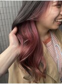 インナーカラーブリーチ