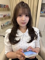 アイコニック 豊田店(ICONIQ) イメチェン/ピンクベージュ/アンブレラカラー/前髪/豊田市/後毛