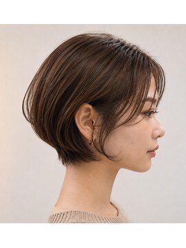 ヘアーラウンジ ステラ(Hair Lounge stella) 定番大人耳掛け×ショートボブ