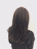 ループ ヘアーサロンアンドコミュニティー(LOOP) 毛先ワンカールとグレージュカラーで決まるツヤ髪ロング