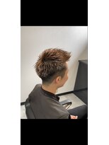 ボルド(MEN'S HAIR SALON BORDO)&nbsp;ジェットモヒカン×ナチュラルブラウン