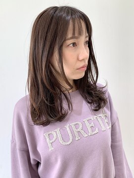 フォーク FOLK 【FOLK】透明感ラベンダーグレージュ☆似合わせワンカールセミ♪