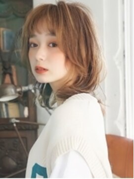 アグ ヘアー シーファ 石巻さくら町店(Agu hair sifa) 《Agu hair》ナチュラル鎖骨ミディアム