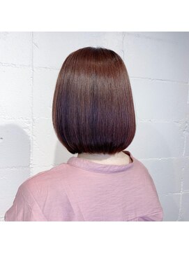 シェル 吉祥寺(shell) 大人可愛い_ピンクブラウン_ナチュラルボブ