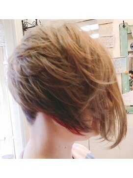 ヘアーメイク デコ トウキョウ 大島店(hair make Deco. Tokyo) 乾かすだけで仕上がる、ハンサムショートカットが可愛いです