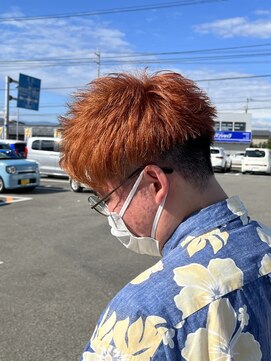 リミックス 南国店(remix) ジェットモヒカン＆オレンジカラー