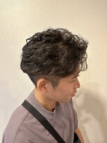 銀座マツナガ 浅草店 20代30代ツーブロック刈り上げビジカジナチュラルパーマ