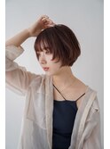 くびレイヤーエモージュグレージュカラーくびれショート/国分寺
