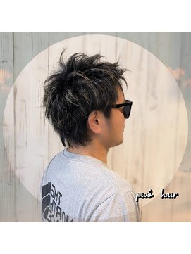 ピヴォヘアー(pivo hair) メンズカット シリコンキャップハイライト