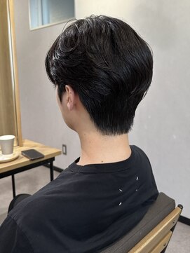 ノラ ギンザ(NORA GINZA) ダウンパーマニュアンスパーマセンターパートコンマヘア髪質改善