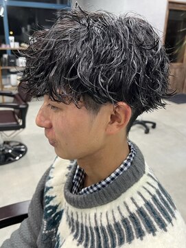 リット×ベリエ(Lit.×belier) 鹿児島波巻きパーマスパイラルパーマセンターパートツーブロック