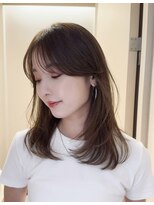 ルル 表参道(lulu.)&nbsp;小顔　ネビージュ グレージュ　レイヤーカット