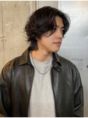 【ステップボーンカット】メンズミディアムウルフ