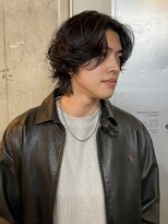 【ステップボーンカット】メンズミディアムウルフ