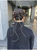 個性派紐ヘアアレンジ