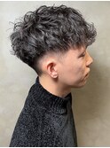 フェードカット マッシュ 刈り上げショート