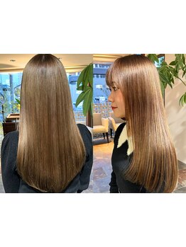 トレンドのブリーチなしダブルカラーも♪透明感カラーで柔らかい質感や優しい雰囲気を演出◎理想Styleへ。