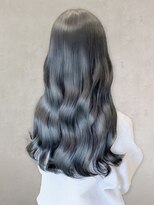 アンメリーアン(Ann merry ann)&nbsp;夏◎ブリーチなしアッシュグレー暗めカラーロング美人髪