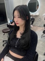 ジーニー 千葉(GENiE)&nbsp;黒髪カタログ/クラゲヘアー/オリーブグレー/千葉駅