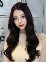 ヘアリゾート粋 新宿三丁目本店&nbsp;透明感ダークブラウン/ナチュラルレイヤーカット/ロング