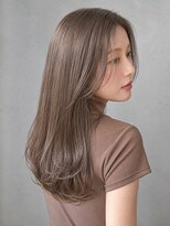 トリニティ(trinity) ブリーチダブルカラー レイヤーカット ミルクティーベージュ