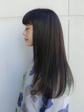 ルティア(Lutia) さらつやストレート重めバング 暗髪★★