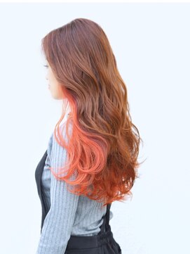 ユニカ ヘアー(UNICA hair) 尾道市 インナーカラー 人気 UNICAピンクベージュカラー