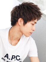 アフロート ディル(AFLOAT D'L)&nbsp;アップバングモテる流行イケメン黒髪モテ髪ツーブロックビジネス