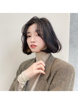 ノク(nok) くびれボブ_くびれミディラベンダーカラー