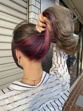 ブランシェ 名鉄小幡駅前店 チェシャ猫風インナーカラー