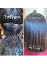 【髪質改善酸性ストレート】Before/After
