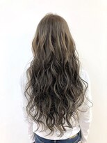 エヌプラス(N+)&nbsp;黒髪グラデヘアーオリーブグレー小顔に見せるヘアココアベージュ
